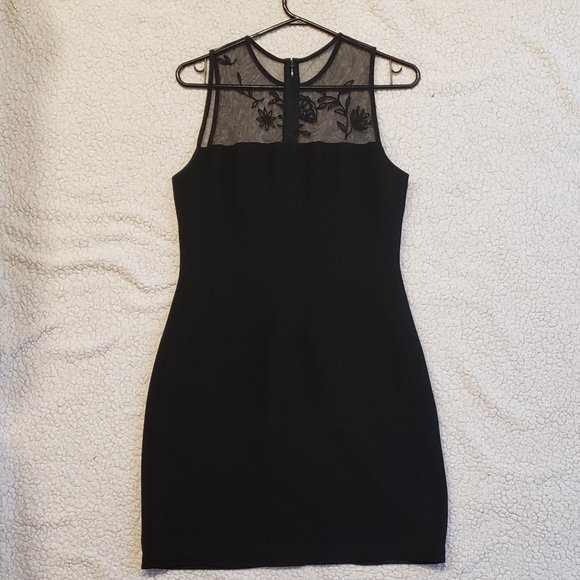 Vintage Illusion Neck Sheath Dress - Picture 4 of 6